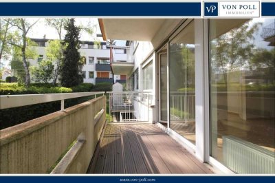 VON POLL - OBERURSEL: Naturnah gelegene 3-Zimmer-Wohnung mit Balkon und Garage