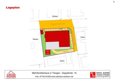 4 Zi. DG mit Loggia ca. 105 m² - Wohnung 9 - Zeppelinstr. 10, 79761 Waldshut-Tiengen - Neubau