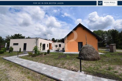 Neuwertiger, komfortabler Bungalow m. Ferienwohnung ländlich gelegen inmitten des schönen Spreewalds