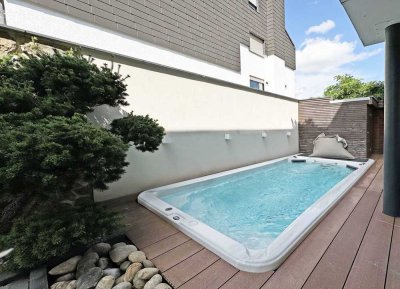 Luxuswohnung mit Pool, Sauna und Kamin                nahe Kurpark