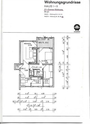 Freundliche 3,5-Zimmer-Wohnung mit Balkon und Einbauküche in Offenau