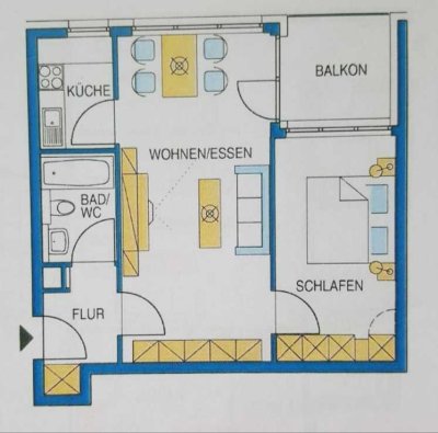 Geschmackvolle, gepflegte 2-Zi.-Wohnung mit gehobener Innenausstattung mit Einbauküche in Heilbronn