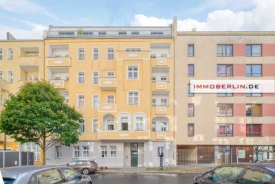 IMMOBERLIN.DE - Toplage & Altbau! Sehr attraktive Wohnung mit ruhiger Südwestterrasse in Trendlage