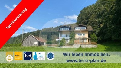 SELTENHEIT -LANDSITZ IN ALLEINLAGE 
MIT EINMALIGEM FERNBLICK -TIERHALTUNG GEEIGNET