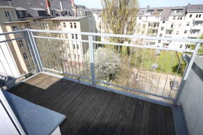 Dachgeschoß mit Balkon Chemnitz Kaßberg 2 Raum sanierter Altbau Balkon Laminat