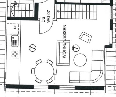 Kernsanierte 2-Zimmer-DG-Wohnung mit Gallerie in Sindelfingen am Klostersee