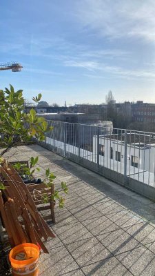 Penthouse-Wohnung mit großer Dachterrasse und traumhaftem Ausblick