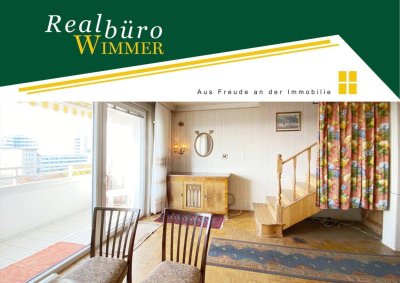 Teilmöblierte, sofort beziehbare 3-Zimmer Maisonette-Wohnung mit Loggia