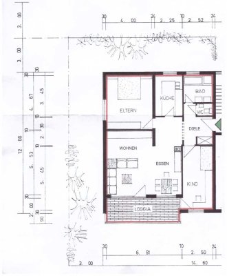 Ansprechende 3-Zimmer-Wohnung in Wolfartsweier mit Garage, Gartenmitbenutzung und Balkon