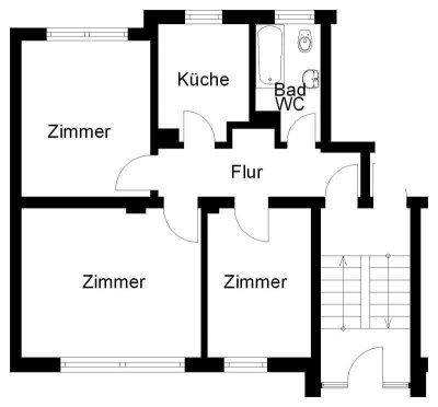 Ihre neues Zuhause: 3-Zimmer-Wohnung