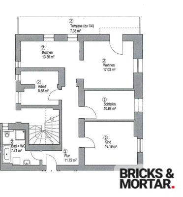 VIER Zimmer Erdgeschosswohnung vermietet, saniert mit  93 m²