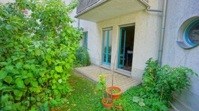 Bezugsfreies Single-Appartement mit eigenem Gartenund Terrasse in Schleußig