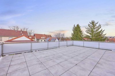 Penthouseflair in Alt-Feudenheim - 4 ZKB mit EBK, Dachterrasse und Carport!