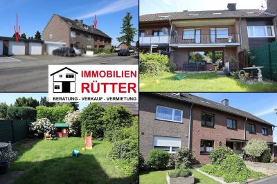 Rheinberg, RMH ca. 113 m² Wfl. + ca. 40 m² im DG, 6,5 ZKDB, Keller, Balkon, Garten, Garage