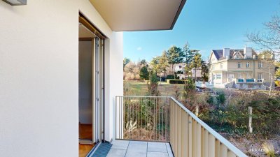 Erstbezug I Herrliche Balkonwohnung in Grünruhelage I Garage