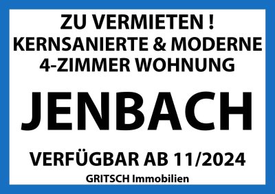 JENBACH - Kernsanierte &amp; Moderne 4 - Zimmer Wohnung zu vermieten !