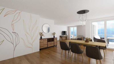 Barrierefreie, moderne Wohnung mit Aussicht