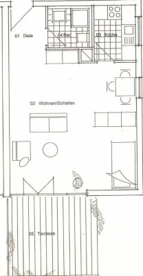 1-Zimmer Wohnung im Potsdam Golm