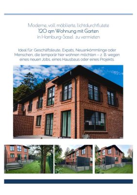 moderne 120 qm Wohnung mit Garten - in Hamburg Sasel