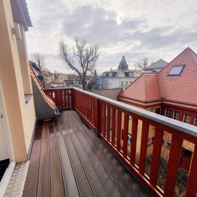 hochwertig sanierte Wohnung im Einzeldenkmal mit Weitblick zu vermieten.