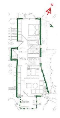 im Mai 2021 renovierte 2-Zi-Wohnung mit Terrasse in Überlingen