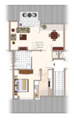 Exklusive 4-Zimmer Dachgeschoss-Maisonette-Wohnung in idyllischer Lage bei Oschatz