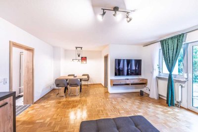 *Voll möblierte 2-Zimmer-Erdgeschoss-Wohnung mit Privatgarten*