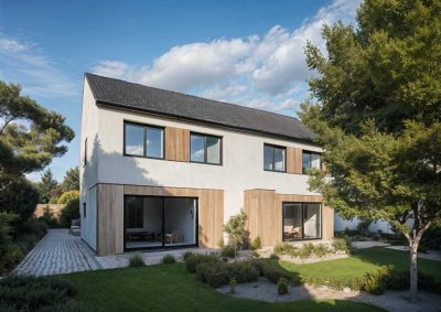 Modernes Doppelhaus am Auenwald – Wohnen in naturnaher Toplage