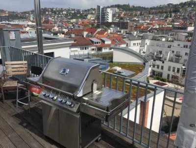 Luxuriöse Maisonette-Wohnung mit Dachterrasse im Herzen der Stadt