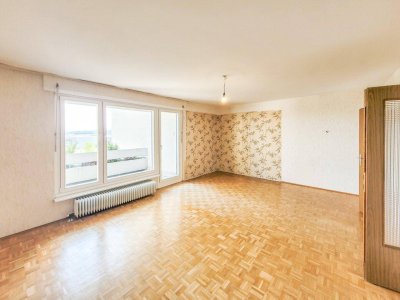 PROVISIONSFREI VOM EIGENTÜMER! SÜD-LOGGIA! FERNSICHT 3-ZIMMER WOHNUNG MIT TERRASSE NÄHE STEINHOFGRÜNDE!