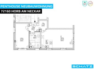 �Neubau Penthousewohnung mit Balkon  � Naturpark Horb am Neckar