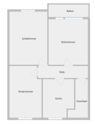 ~ Tolle 3 Raum wohnung mit Balkon in zentraler Lage ~