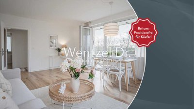 Schöne, komplett renovierte 3-Zimmer-Eigentumswohnung mit Balkon und Kellerraum