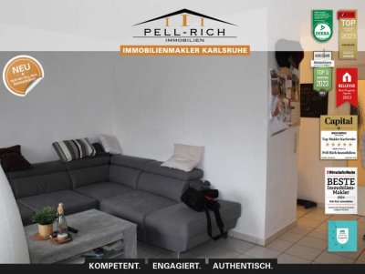 KLEIN & FEIN: 1-Zimmer-Wohnung mit Loggia in Ettlingen zur Miete