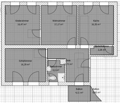 Attraktive 3-Zimmer-Erdgeschosswohnung mit Balkon in Koblenz