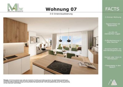 HIGHLIGHT MLW26 - Neubau 3-Zimmer-Wohnung in zentraler Lage in Bamberg mit 83m²