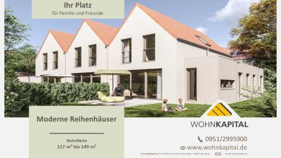 Neubau von 3 Reihenhäuser in Bamberg - OST