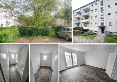 Erstbezug nach Sanierung! ETW mit 2 Zimmern, Bad mit Fenster, Balkon und Keller