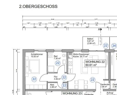 Geschmackvolle möbilierte 2-Zimmer-Wohnung mit Balkon und EBK in Offenbach am Main