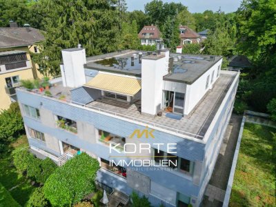 Exklusive Penthousewohnung
 mit großer Dachterrasse in 
 Nymphenburg - München