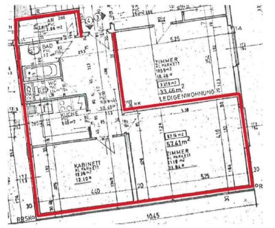 Reinprechtsdorfer Straße: zentrale 2-Zimmer mit separater Küche zum Verkauf mit Stellplatz in BK inklusive!