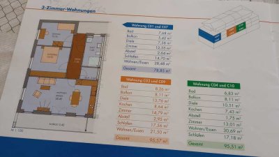 Tolle 3-Zimmer-Wohnung mit Balkon im Zentrum von Lindenberg