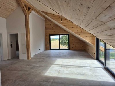 Moderen 3 Zimmer Dachgeschosswohnung im Massivholzhaus