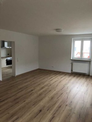 Komplett neu renovierte und schöne 2 Zimmer - Mietwohnung mit Einbauküche und PKW-Stellplatz !