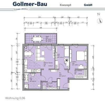 Moderne Neubau-Eigentumswohnung mit Balkon, Ankleide und Tageslichtbad