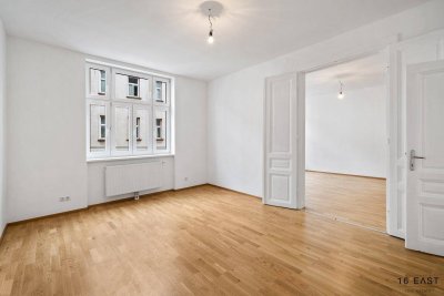 Sanierte 3-Zimmer-Altbauwohnung mit Balkon und Terrasse, Nähe AKH und Kuschkermarkt!