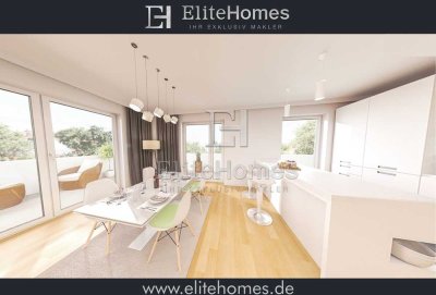 Attraktives Penthouse mit dreiseitiger Dachterrasse und Aufzug bis in die Wohnung im Neubauprojekt