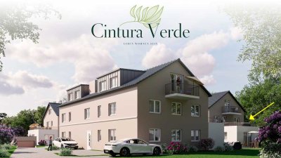 NEUBAU: 3-Zimmer-Etagenwohnung (1. OG) mit großer Dachterrasse in Westausrichtung - ca. 22,26m²!