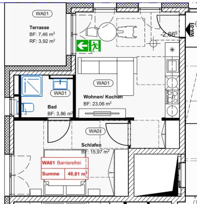 Perfekt für Singles & Paare - 2-Zi.-Wohnung mit Terrasse