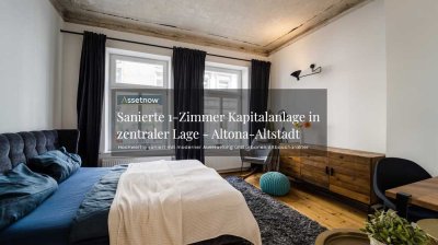 Ideale Kapitalanlage - sanierte 1-Zimmer Altbauwohnung mit 3,50 m Deckenhöhe in Altona-Altstadt